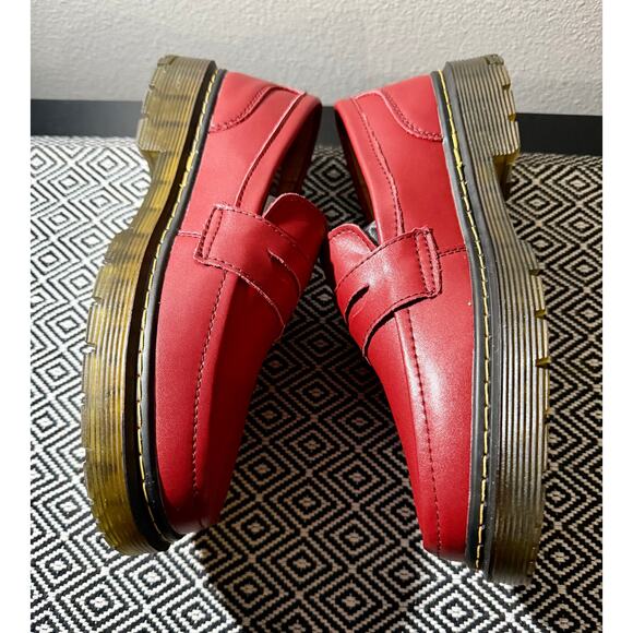 Red Womens Loafers Classic Penny Loafers Fashion Driving Moccasins Women - Picture 3 of 7